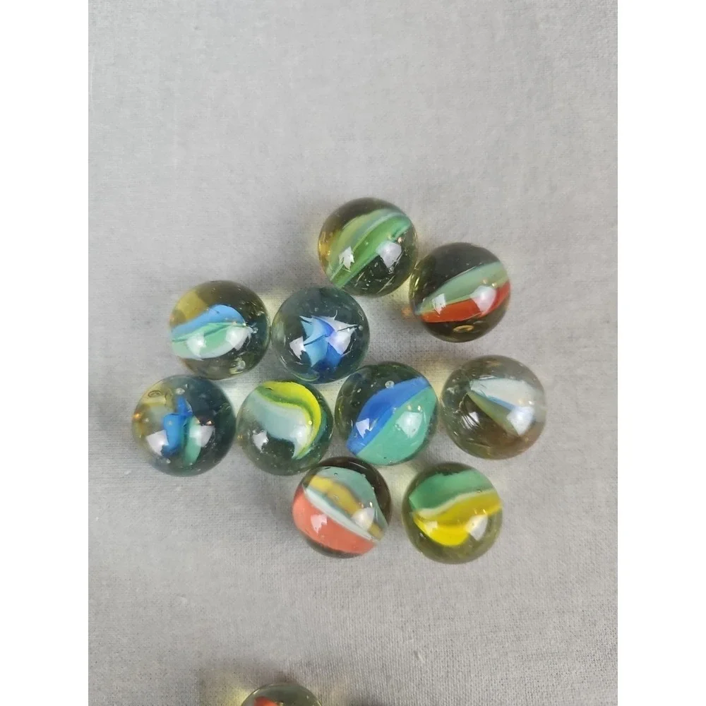 🔥Vintage Lot Of 141 Cats Eye Swirl‎ Marbles